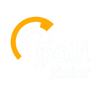 O logotipo do cabeçalho do poli júnior.