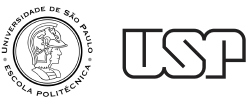 O logotipo da usp em um fundo preto.