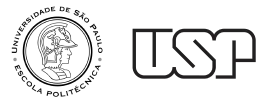 Logotipo da Universidade de São Paulo com o texto estilizado "USP" em letras pretas e em negrito.